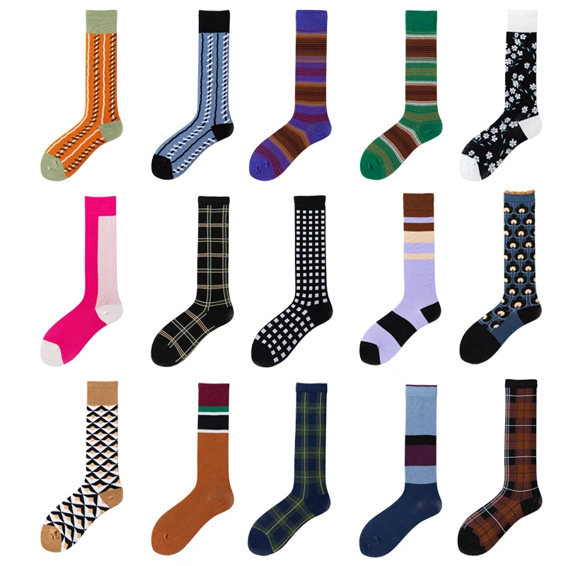 Ins Socks Women′s MID-High Calf and Knee-High Piles of Stockings Japanese and Korean Internet Celebrities Wear Fashion Trends Spring and Autumn Cotton Socks