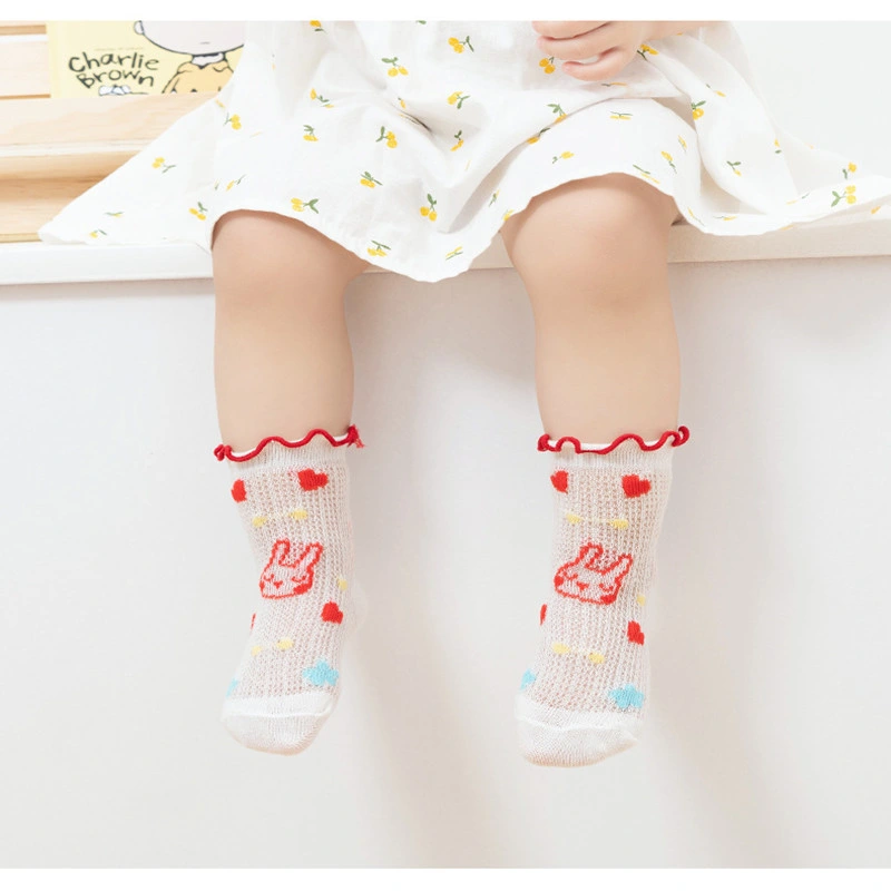 0-3 Year Old Children′s Cotton Spring Summer Socks Boys Girls Baby Socks