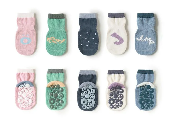 Non Slip Toddler Socks Grips Baby Girls Boys 6 Pack Anti Skid Ankle Socks for Kids