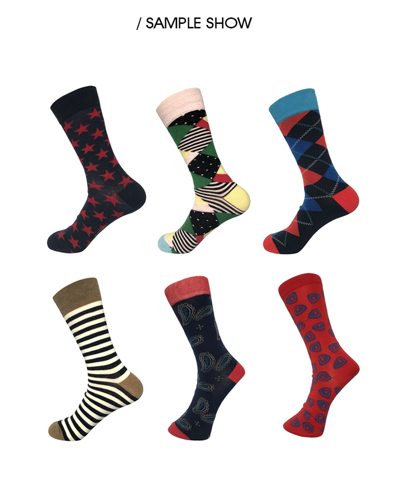 Men 100 Comb Cotton Causal Dress Sock Happy Socks Fluffy Socks